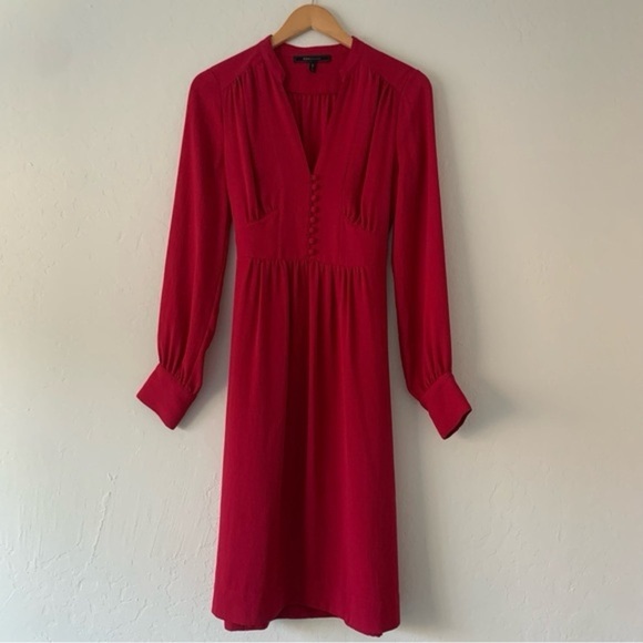 BCBGMaxAzria Dresses & Skirts - BCBGMAXAZRIA RED DRESS SIZE S